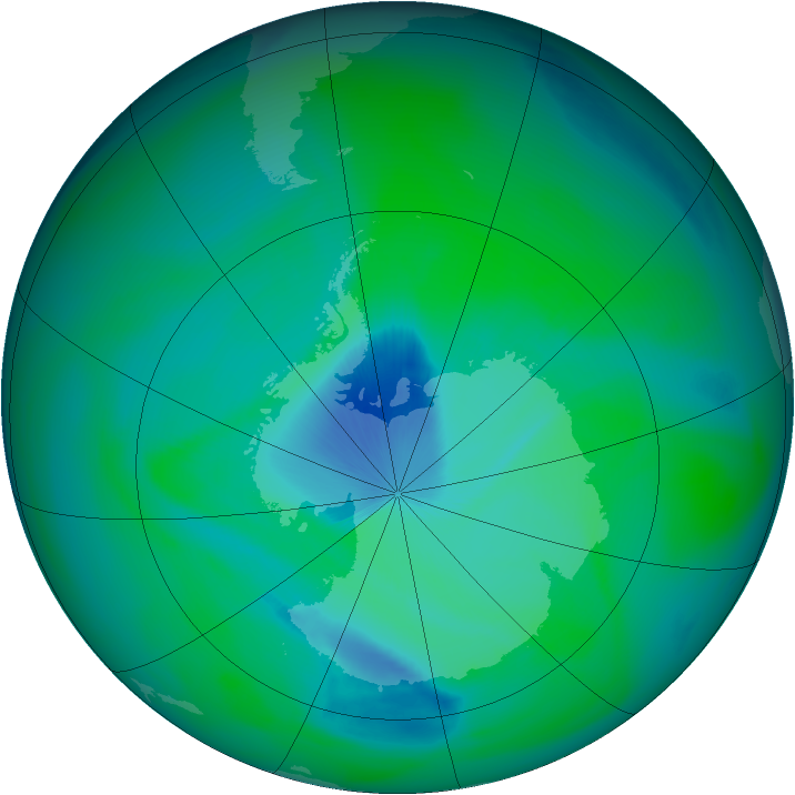 Ozone Map 2005-12-09